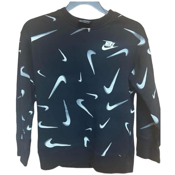 Girls Nike Printed Swooshfetti Sweater - Picture 5 of 12